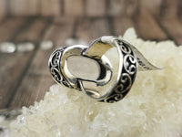 Chunky Rose Quartz Ring Size 7.5