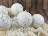 Small White Howlite Spheres