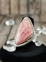 Irregular Shaped Rhodocrosite Ring
