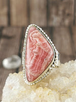 Irregular Shaped Rhodocrosite Ring