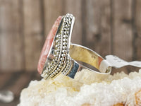 Irregular Shaped Rhodocrosite Ring