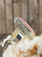 Irregular Shaped Rhodocrosite Ring