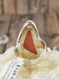 Irregular Shaped Rhodocrosite Ring