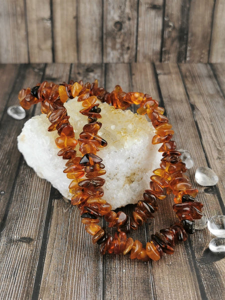 Baltic Amber Large Chip Necklace