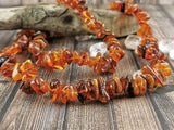 Baltic Amber Large Chip Necklace