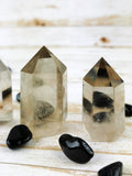 Clear Smokey Quartz Towers