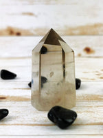 Clear Smokey Quartz Towers