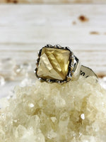 Statement Citrine Ring Size 7