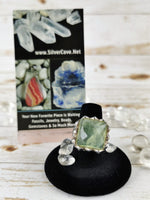 Chunky Prehnite Ring Size 8