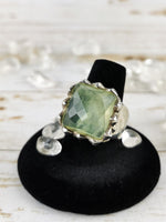 Chunky Prehnite Ring Size 8