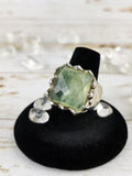 Chunky Prehnite Ring Size 8