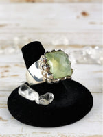 Chunky Prehnite Ring Size 8