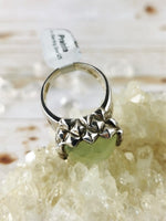 Chunky Prehnite Ring Size 8