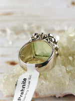 Chunky Prehnite Ring Size 8