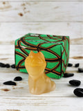 USSR 1960's Selenite Carving: Cat <3