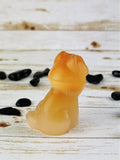 USSR 1960's Selenite Carving: Cat <3