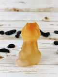 USSR 1960's Selenite Carving: Cat <3