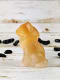 USSR 1960's Selenite Carving: Cat <3
