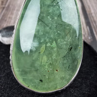 Large Teardrop Prehnite Pendant