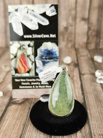 Large Teardrop Prehnite Pendant
