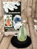 Large Teardrop Prehnite Pendant