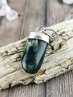 Polished Green Kyanite Pendant