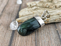 Polished Green Kyanite Pendant