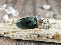 Polished Green Kyanite Pendant