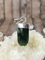 Polished Green Kyanite Pendant
