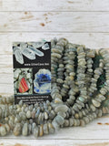 Labradorite Tumbled Bead Strands, 10-15mm
