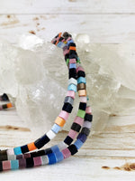 Square Dalestone Beads, 6mm