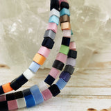 Square Dalestone Beads, 6mm