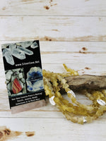 Yellow Star Dalestone Beads, 10mm