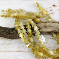 Yellow Star Dalestone Beads, 10mm