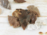 Carved Jasper Arrowheads, Assorted