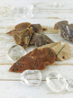 Carved Jasper Arrowheads, Assorted