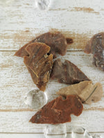 Carved Jasper Arrowheads, Assorted