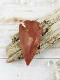 Carved Jasper Arrowheads, Red