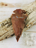 Carved Jasper Arrowheads, Red