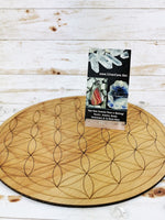 Flower of Life Crystal Grid Plate, Multiple Sizes