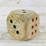 Fossil Shells & Coral Dice Candle Holder