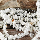 White Howlite Chip Beads