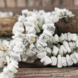 White Howlite Chip Beads