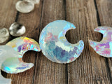 Aura Opalite Crescent Moons