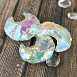 Aura Opalite Crescent Moons