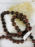 Hand Knotted Mahogany Obsidian Necklace