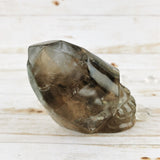 Tourmalated Smoky Quartz Crystal Skull