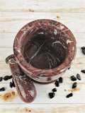 Large Mortar and Pestle, Red Zebra Jasper