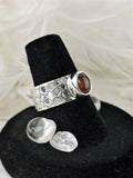 Pink and Yellow Tourmaline Ring Size 7.5