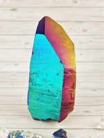 Large Titanium Aura Quartz Point